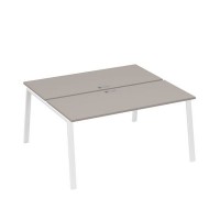 А4 Б3 175 МП (Мокко премиум/Белый) Рабочая станция на каркасе TRE столы 2х160