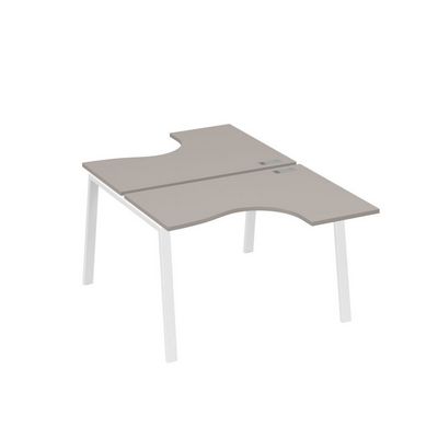 А4 Б3 180 МП (Мокко премиум/Белый) Рабочая станция опоры TRE столы 2х120 Классика