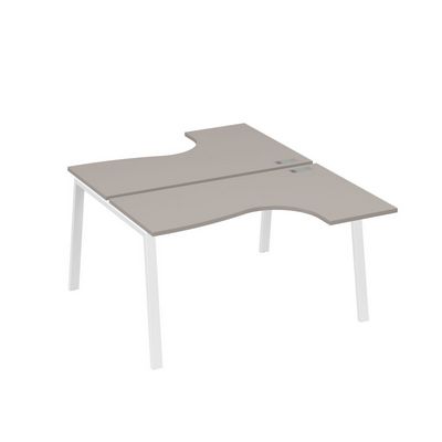 А4 Б3 181 МП (Мокко премиум/Белый) Рабочая станция опоры TRE столы 2х140 Классика