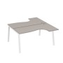 А4 Б3 182 МП (Мокко премиум/Белый) Рабочая станция опоры TRE столы 2х160 Классика
