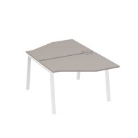 А4 Б3 186 МП (Мокко премиум/Белый) Рабочая станция опоры TRE со столами Техно 2х120