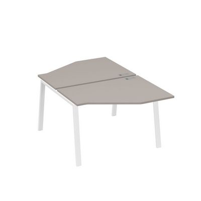 А4 Б3 186 МП (Мокко премиум/Белый) Рабочая станция опоры TRE со столами Техно 2х120