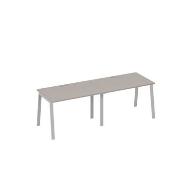 А4 С3 023-2 МП (Мокко премиум/Серый) Рабочая станция 2х120 опоры TRE