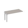 А4 С3 025-1 МП (Мокко премиум/Серый) Секция стола 160 рабочей станции на каркасе TRE