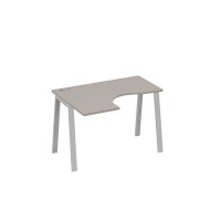 А4 С3 031 МП (Мокко премиум/Серый) Стол эргономичный левый "Классика" на металлокаркасе TRE