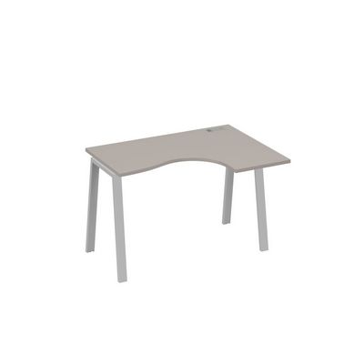 А4 С3 032 МП (Мокко премиум/Серый) Стол эргономичный правый "Классика" на металлокаркасе TRE