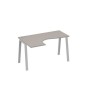 А4 С3 033 МП (Мокко премиум/Серый) Стол эргономичный левый "Классика" на металлокаркасе TRE