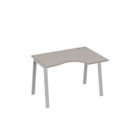 А4 С3 042 МП (Мокко премиум/Серый) Стол эргономичный правый "Классика" на металлокаркасе TRE