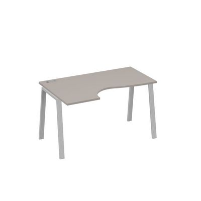 А4 С3 043 МП (Мокко премиум/Серый) Стол эргономичный левый "Классика" на металлокаркасе TRE