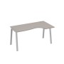 А4 С3 046 МП (Мокко премиум/Серый) Стол эргономичный правый "Классика" на металлокаркасе TRE