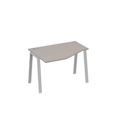 А4 С3 051 МП (Мокко премиум/Серый) Стол эргономичный левый "Техно" на металлокаркасе TRE
