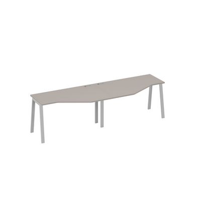 А4 С3 053-2 МП (Мокко премиум/Серый) Рабочая станция опоры TRE столы Техно 2х140