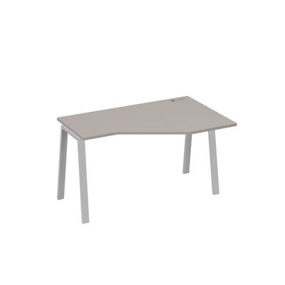 А4 С3 054 МП (Мокко премиум/Серый) Стол эргономичный правый "Техно" на металлокаркасе TRE