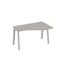 А4 С3 054 МП (Мокко премиум/Серый) Стол эргономичный правый "Техно" на металлокаркасе TRE
