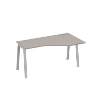 А4 С3 056 МП (Мокко премиум/Серый) Стол эргономичный правый "Техно" на металлокаркасе TRE