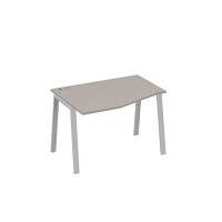 А4 С3 061 МП (Мокко премиум/Серый) Стол эргономичный левый "Техно" на металлокаркасе TRE