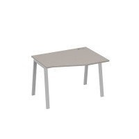 А4 С3 062 МП (Мокко премиум/Серый) Стол эргономичный правый "Техно" на металлокаркасе TRE
