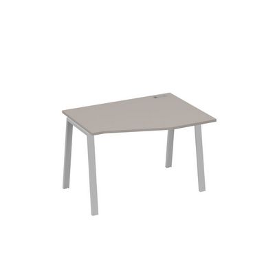 А4 С3 062 МП (Мокко премиум/Серый) Стол эргономичный правый "Техно" на металлокаркасе TRE