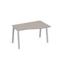 А4 С3 064 МП (Мокко премиум/Серый) Стол эргономичный правый "Техно" на металлокаркасе TRE