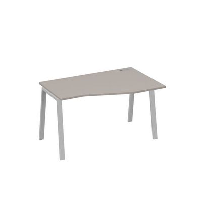 А4 С3 064 МП (Мокко премиум/Серый) Стол эргономичный правый "Техно" на металлокаркасе TRE