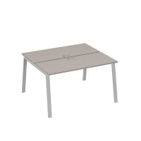 А4 С3 171 МП (Мокко премиум/Серый) Рабочая станция на каркасе TRE столы 2х140