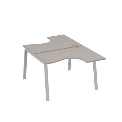 А4 С3 180 МП (Мокко премиум/Серый) Рабочая станция опоры TRE столы 2х120 Классика