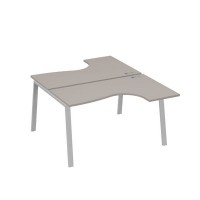 А4 С3 181 МП (Мокко премиум/Серый) Рабочая станция опоры TRE столы 2х140 Классика