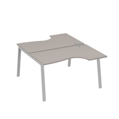 А4 С3 184 МП (Мокко премиум/Серый) Рабочая станция опоры TRE столы 2х140 Классика