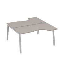 А4 С3 185 МП (Мокко премиум/Серый) Рабочая станция опоры TRE столы 2х160 Классика