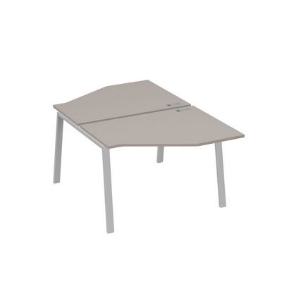 А4 С3 186 МП (Мокко премиум/Серый) Рабочая станция опоры TRE со столами Техно 2х120