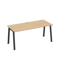 А4 А3 016 НД (Натуральный дуб/Антрацит) Стол письменный на металлокаркасе TRE