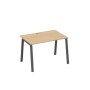 А4 А3 023 НД (Натуральный дуб/Антрацит) Стол письменный на металлокаркасе TRE