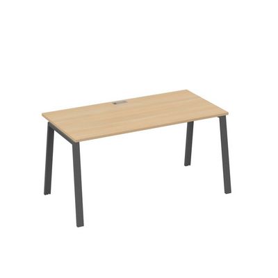 А4 А3 025 НД (Натуральный дуб/Антрацит) Стол письменный на металлокаркасе TRE
