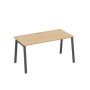 А4 А3 025 НД (Натуральный дуб/Антрацит) Стол письменный на металлокаркасе TRE