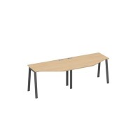 А4 А3 051-2 НД (Натуральный дуб/Антрацит) Рабочая станция опоры TRE столы Техно 2х120