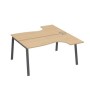 А4 А3 182 НД (Натуральный дуб/Антрацит) Рабочая станция опоры TRE столы 2х160 Классика