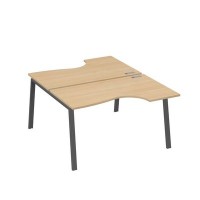А4 А3 184 НД (Натуральный дуб/Антрацит) Рабочая станция опоры TRE столы 2х140 Классика
