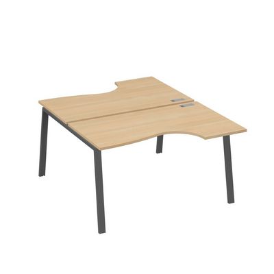 А4 А3 184 НД (Натуральный дуб/Антрацит) Рабочая станция опоры TRE столы 2х140 Классика