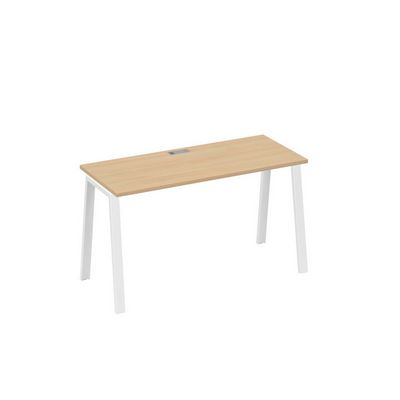 А4 Б3 004 НД (Натуральный дуб/Белый) Стол письменный на металлокаркасе TRE