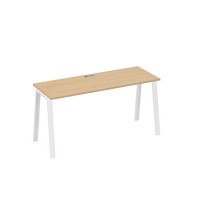 А4 Б3 005 НД (Натуральный дуб/Белый) Стол письменный на металлокаркасе TRE
