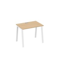 А4 Б3 012 НД (Натуральный дуб/Белый) Стол письменный на металлокаркасе TRE