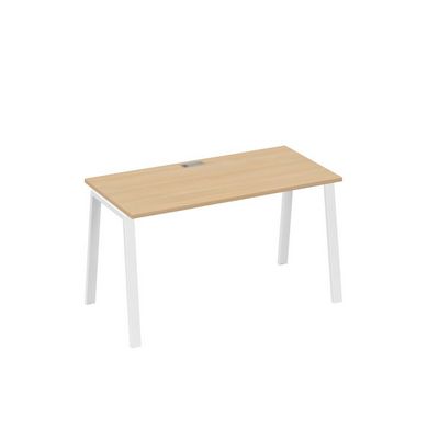 А4 Б3 014 НД (Натуральный дуб/Белый) Стол письменный на металлокаркасе TRE