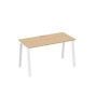 А4 Б3 014 НД (Натуральный дуб/Белый) Стол письменный на металлокаркасе TRE