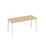 А4 Б3 015 НД (Натуральный дуб/Белый) Стол письменный на металлокаркасе TRE