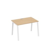 А4 Б3 023 НД (Натуральный дуб/Белый) Стол письменный на металлокаркасе TRE