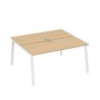 А4 Б3 175 НД (Натуральный дуб/Белый) Рабочая станция на каркасе TRE столы 2х160