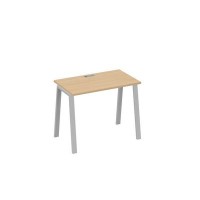 А4 С3 002 НД (Натуральный дуб/Серый) Стол письменный на металлокаркасе TRE