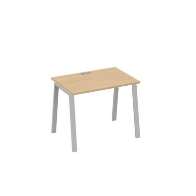 А4 С3 012 НД (Натуральный дуб/Серый) Стол письменный на металлокаркасе TRE