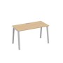 А4 С3 014 НД (Натуральный дуб/Серый) Стол письменный на металлокаркасе TRE