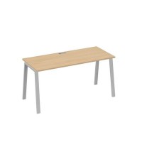 А4 С3 015 НД (Натуральный дуб/Серый) Стол письменный на металлокаркасе TRE